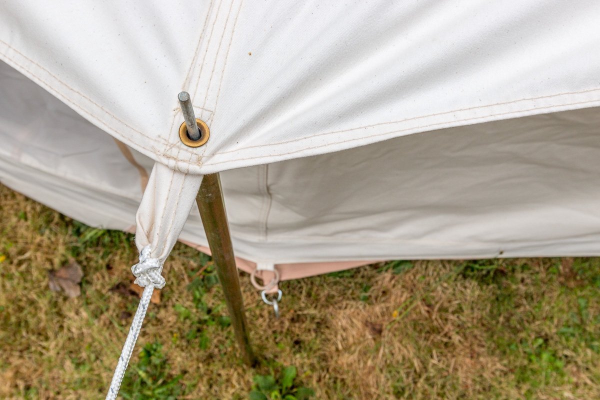 bell tent short guy poles Wall Pole Set