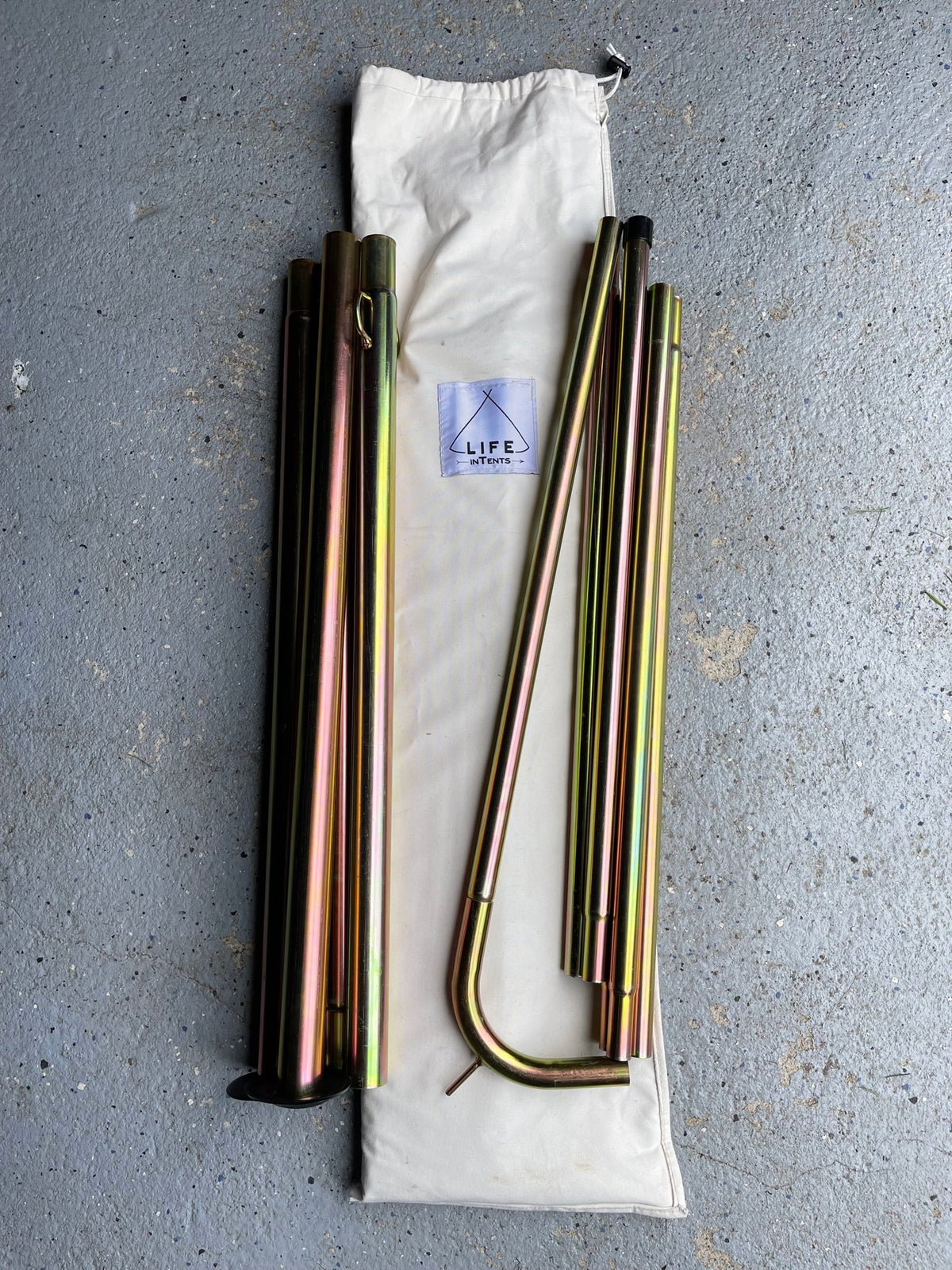 Bell tent door pole set