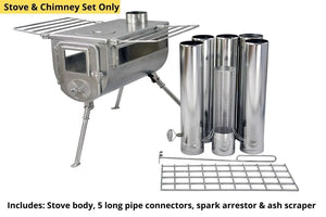 Winnerwell Woodlander Double-View Canvas Tent Stove