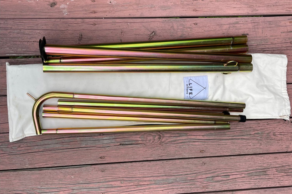 tent poles Bell Tent Pole Set | Replacement Center Pole & Door Pole
