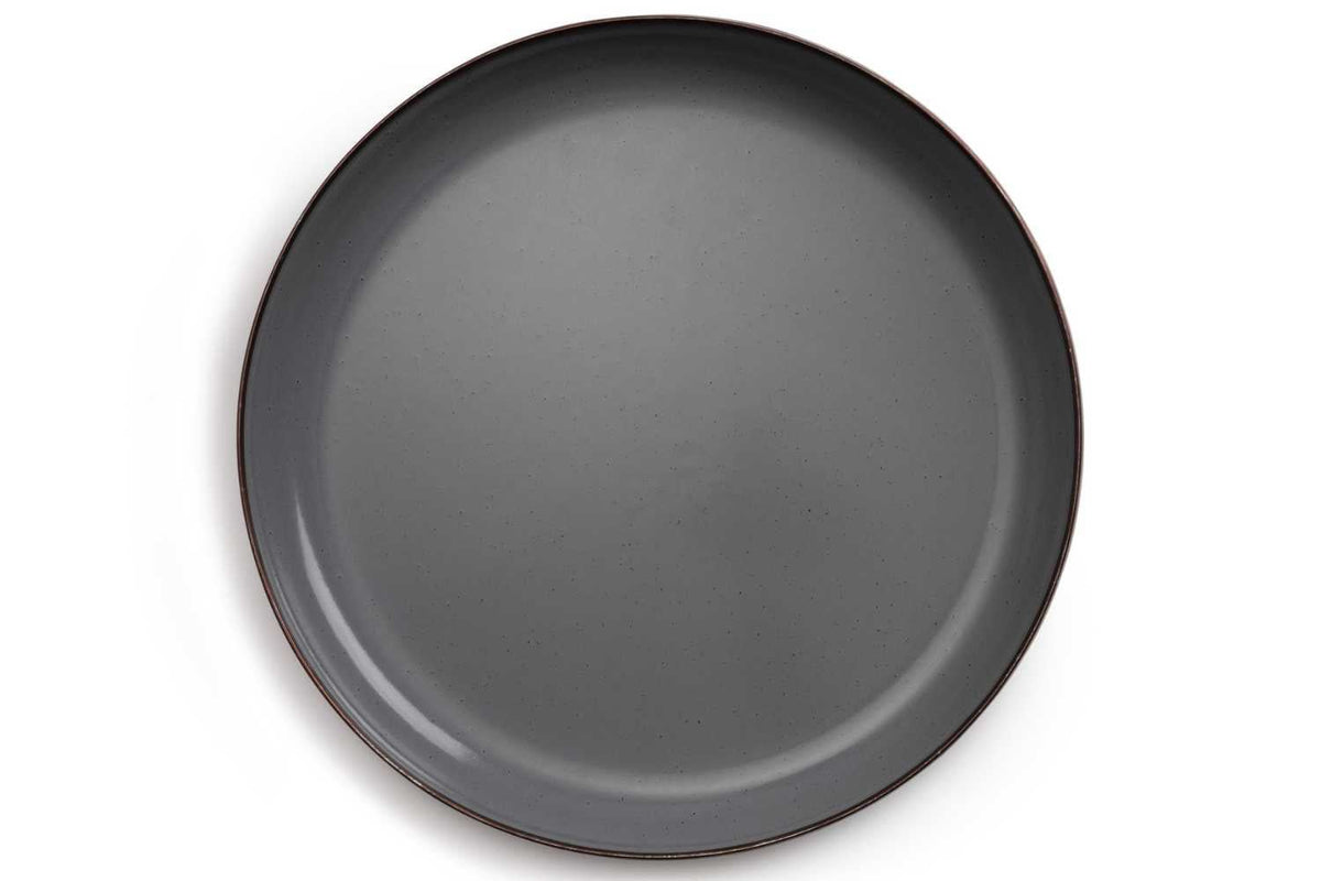 grey camping plate enamel