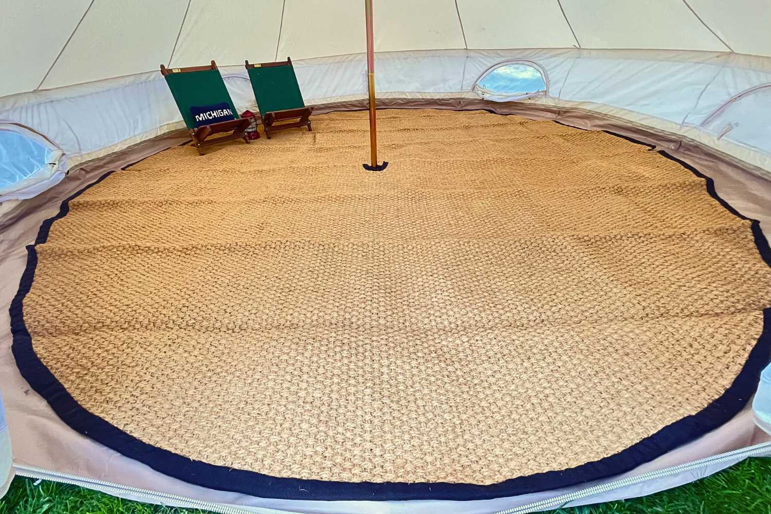 tent rug Coir Bell Tent Rug Half Moon