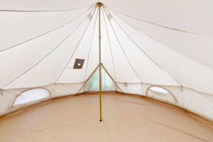 inside of empty 5m bell tent