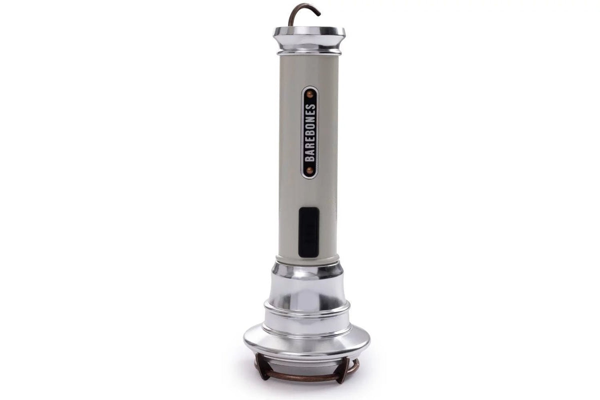 barebones retro flashlight in white