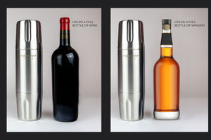 wine flask and whisky flask