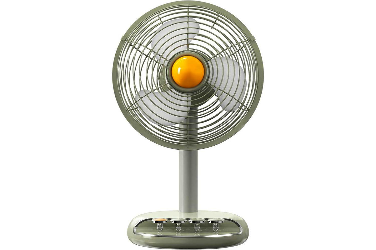 green vintage fan