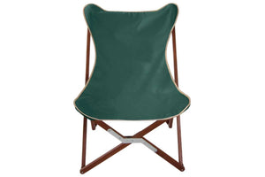 green camping chair