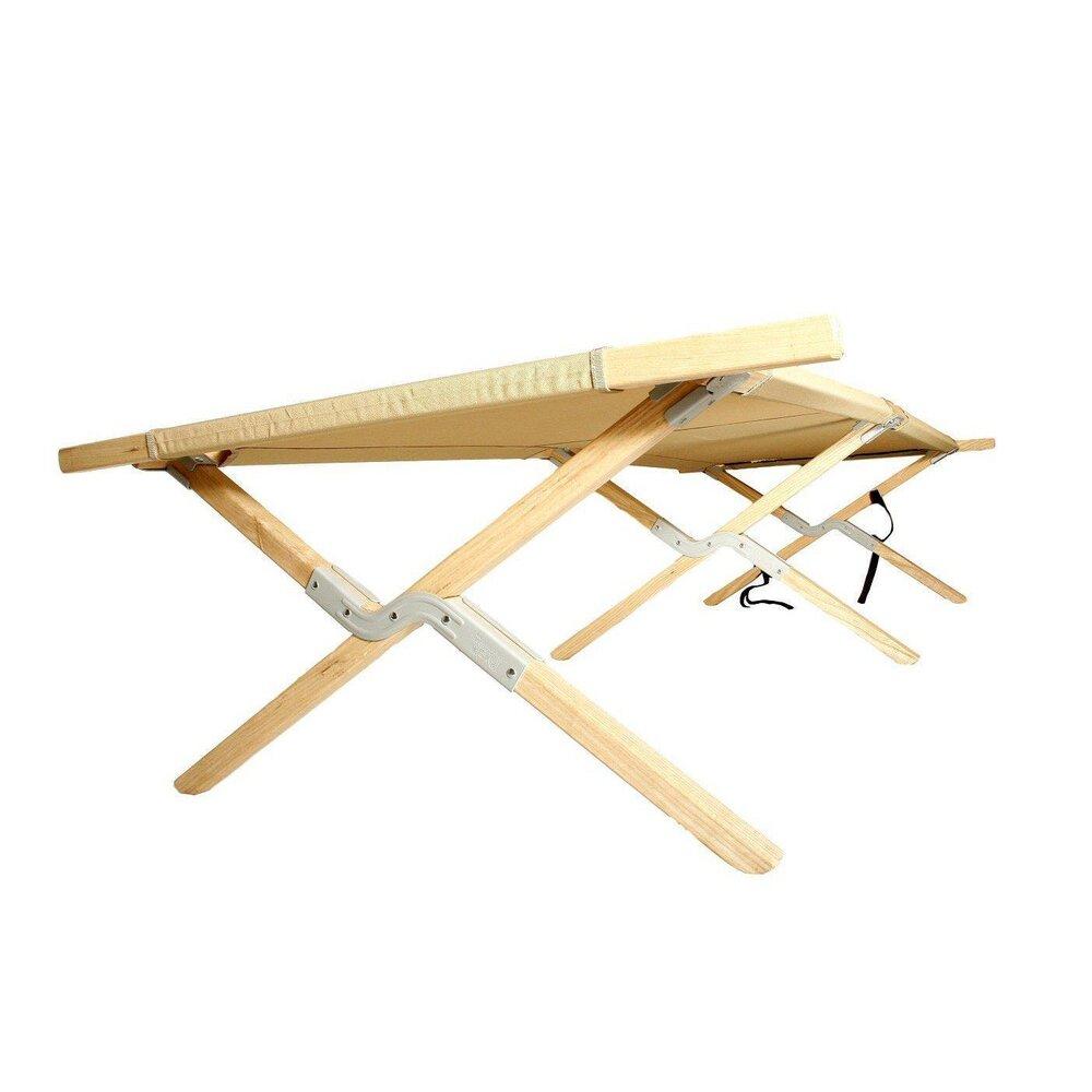 Wood canvas cot top