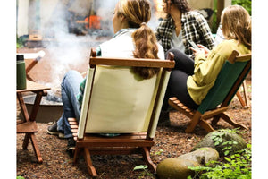 campfire chair with people
