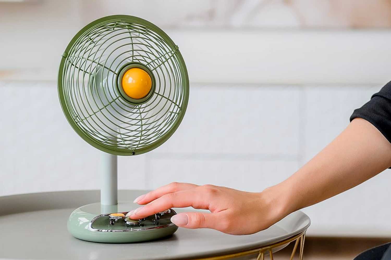 tent fan Vintage Rechargeable Fan + Aroma Diffuser