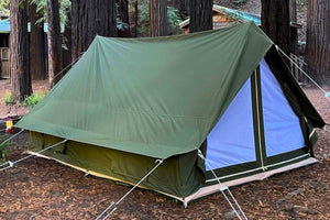 a-frame canvas tent