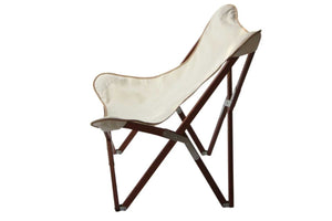side view of glamping chair