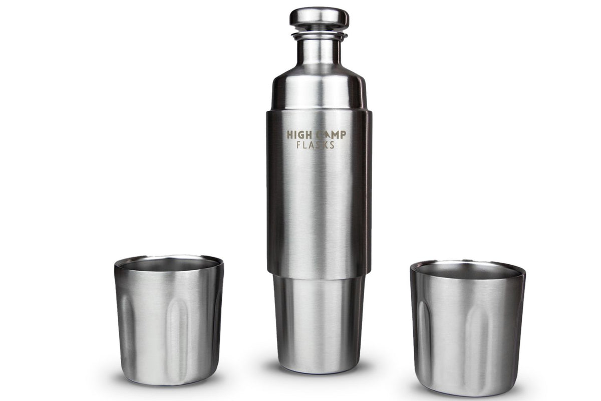 High Camp Travel Flask and Tumblers - Firelight 750 - Life