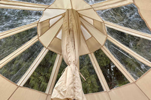 luxury stargazing tent windows