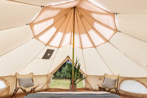 curtain on tent