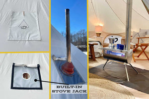 yurt tent stove system