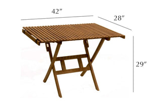 measurement of roll top table