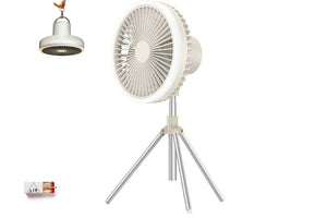 tripod camping fan white also hanging