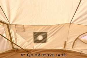 air conditioner port in tent