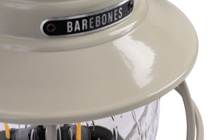 barebones logo on white lantern